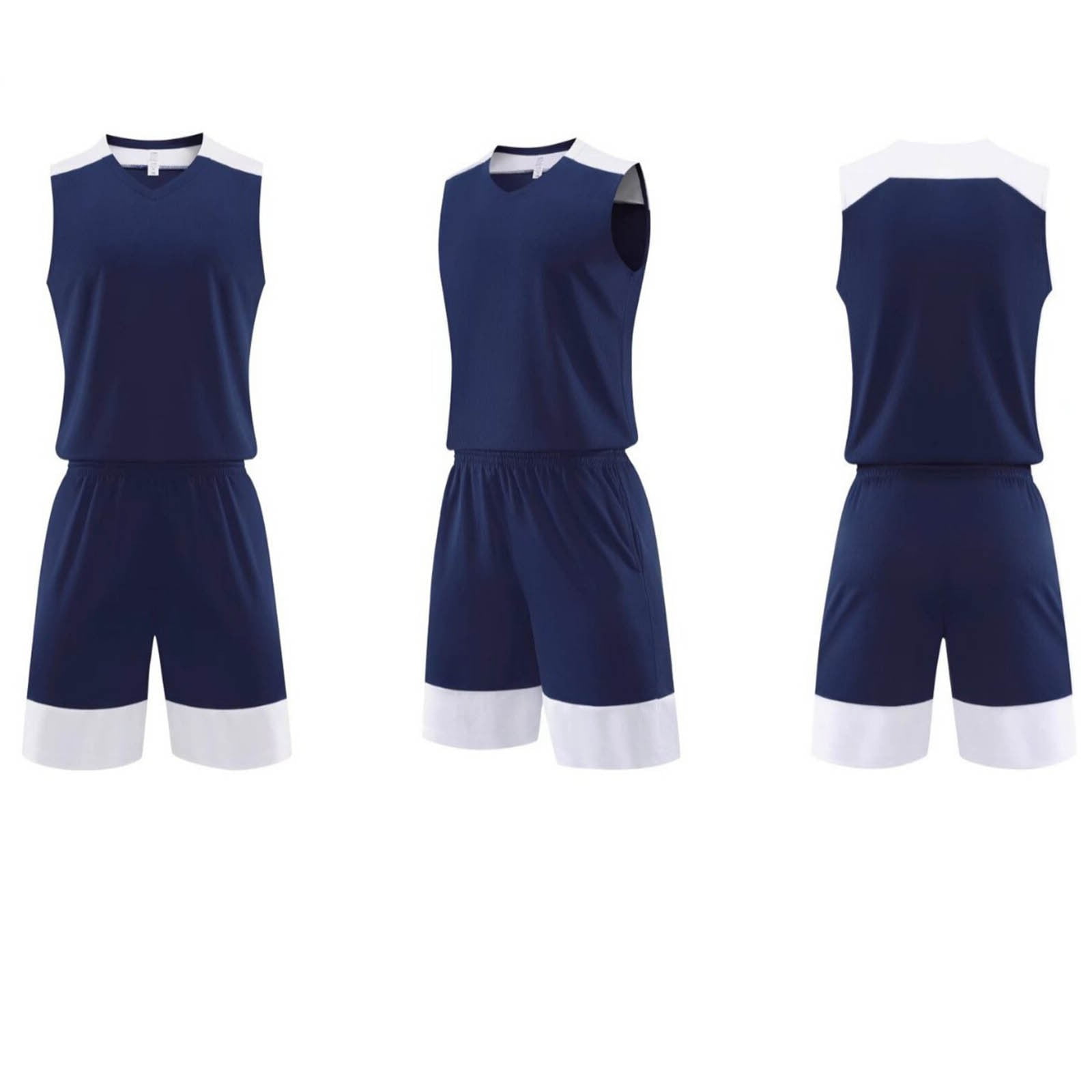 HAYIMI Child Boys Outfit Sets Solid Color Breathable Training Sleeveless Tops Vests With Shorts Lightweight Basketball Shirt For Practice And Competition Round Neck Clothes Sets BU1