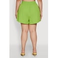 thumbnail image 4 of Womens Plus Size Chic High Waisted Textured Knit Shorts, 4 of 4