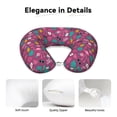 thumbnail image 4 of Disketp Summer Flamingo Travel Pillow Memory Foam Neck Pillow Support Pillow for Camping, Sleeping Rest Cushion Airplane Pillow, 4 of 8