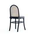 thumbnail image 4 of Manhattan Comfort Paragon 19.29" Wood Dining Chair w/ Cushion in Gray (2 Pc), 4 of 5