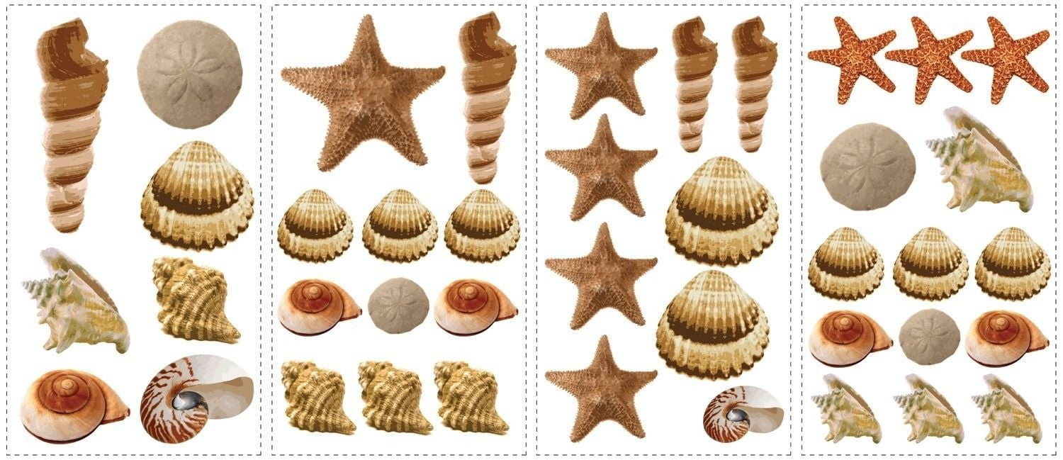g1973 Details about   Vinyl Wall Decal Seafood Restaurant Seashell Ocean Beach Style Stickers 