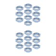thumbnail image 4 of relayinert DOUBLE EAR CLIPS ,O CLAMP ,ZINC ,10 PACK PLATED STEEL 23 or 27mm 2Set, 4 of 6