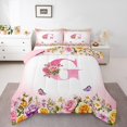 thumbnail image 1 of Erosebridal Monogrammed Bedding Twin Comforter Set,Personalized Initial Down Comforter,Letter Decoration,Reversible,Lightweight,2-Piece, 1 of 8