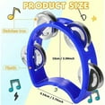 thumbnail image 3 of KEINXS 4pcs/Set of Vibrant Four-Ring Rattles Musical Instruments for Stage Dance Party Toys, 3 of 5