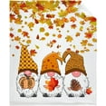 thumbnail image 2 of Gnomes Fall Autumn Halloween Thanksgiving Blanket Lightweight Fuzzy Soft Warm Flannel Fleece Throw Blanket for Couch Travel Home Decor 60"x50" M for Teen, 2 of 6