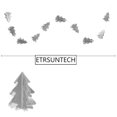 thumbnail image 4 of 50pcs 2.5m Paper Garland Christmas Tree String Banners Party Bunting Hanging Decor for Christmas Party Home Decor, 4 of 5