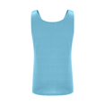 thumbnail image 4 of Stichou Women's Tank Tops Summer Sleeveless Top Crew Neck Basic Pleated Loose Fit Casual Tunic Blouses Blue XL, 4 of 5