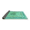 thumbnail image 2 of Ahgly Company Indoor Rectangle Medallion Turquoise Blue Traditional Area Rugs, 8' x 10', 2 of 4