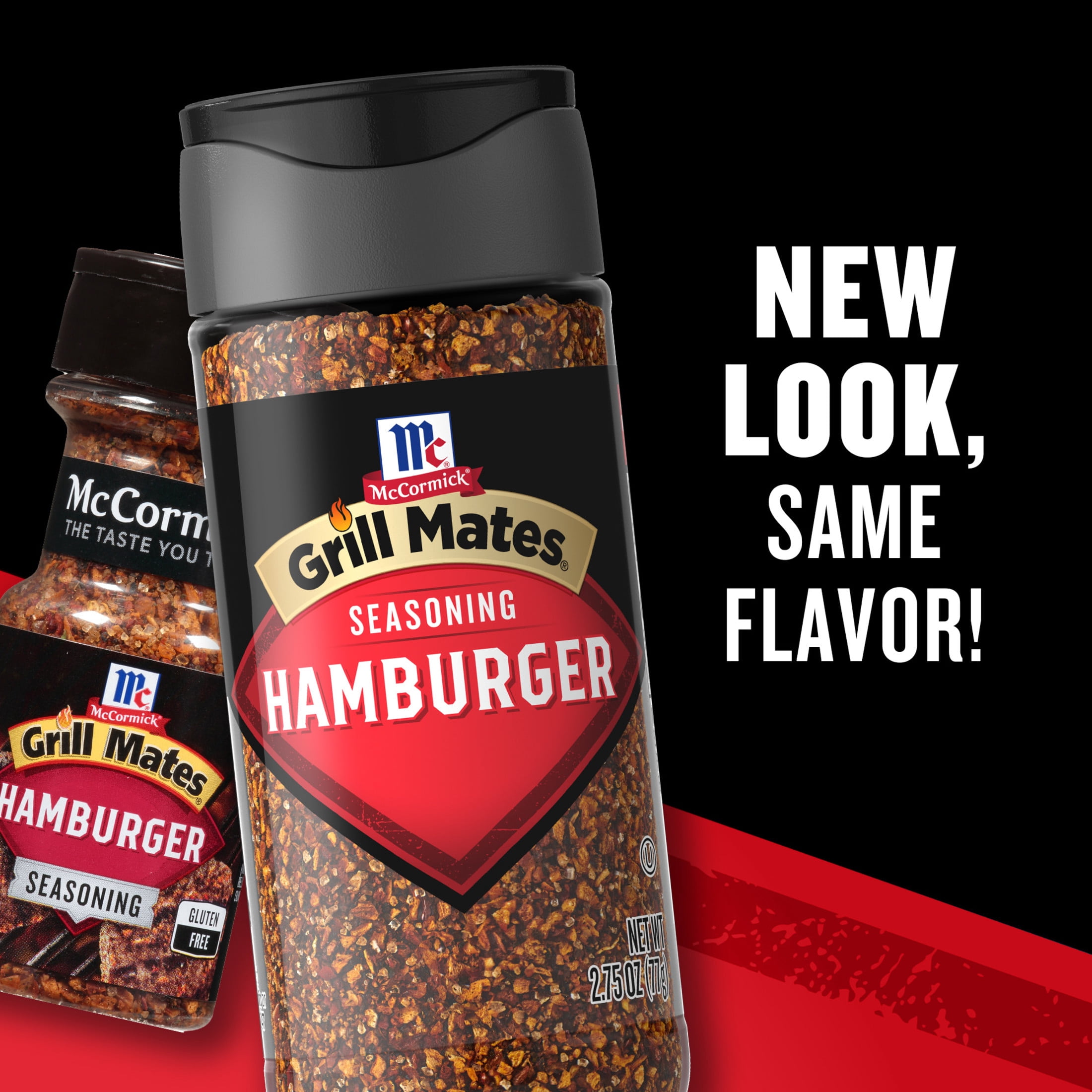 (4 pack) Grill Mates Seasoning, Hamburger, 2.75 oz Bottle