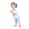 thumbnail image 6 of Stitch Baby Girls Graphic Tulle Sweatshirt and Printed Leggings with Bow Headband Set, 3-Piece, Sizes 0/3M-24M, 6 of 10