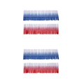 thumbnail image 4 of Jumpingount 50 Pieces Hygiene Interdental Brush Tooth Household Stainless Removes Soft Health Floss Toothpick Sticks Head Supplies Steel Azul rojo 11*6*2cm 2piezas, 4 of 6