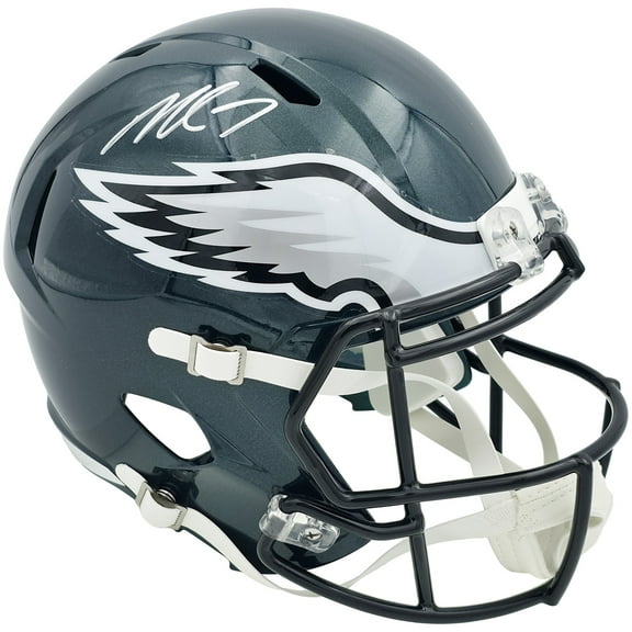 Michael Vick Autographed Philadelphia Eagles Green Full Size Speed Replica Helmet Beckett BAS Witness 243606
