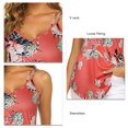 thumbnail image 3 of Camisolas holgadas y fluidas, camiseta sin mangas con doble correa, camiseta sin mangas ajustada informal para mujer, señora, chica, verano, estampado rosa, L, 3 of 5