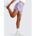 thumbnail image 5 of CRZ YOGA Girls Feathery-Fit Soft 2 in 1 Athletic Shorts Tennis Soccer Running Casual Liner Pockets Kids Teen, 5 of 6