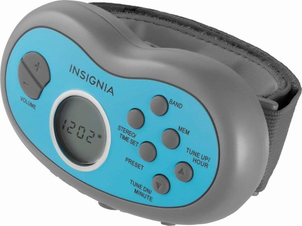 Insignia NS-R5111A Portable Digital AM//FM Armband Radio with Headphones