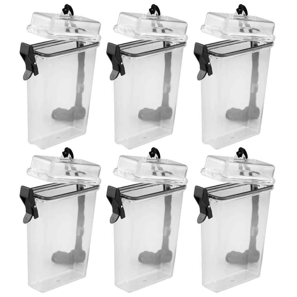 New Lot of 6 Waterproof Plastic Container Storage Box Case Holder # WP686