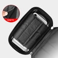 thumbnail image 4 of Water Proof Cycle Phone Front Frame Bag with Sunshade & Headphone Jack, Touch Screen Bike Bag for Outdoor, Dual Zipper Design for Easy Access, Organized Storage Space, 4 of 7