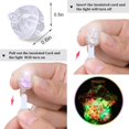 thumbnail image 4 of AVEKI 100pcs Multicolor Balloon Light with Loop,Easter Egg Lights Flash Rainbow Colored Mini Ball Lights Drinks Lights Round Tiny Led Light for Paper Lanterns Birthday Party Event Wedding Decoration, 4 of 6