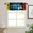 thumbnail image 5 of Gaming Window Valance，Boys Girls Yellow Red Colorful Game Controller Rod Pocket Valance Treatments Cool Playing Game Half Curtains Short Topper for Bedroom, Kitchen, Living Room, 54x18in, 5 of 6