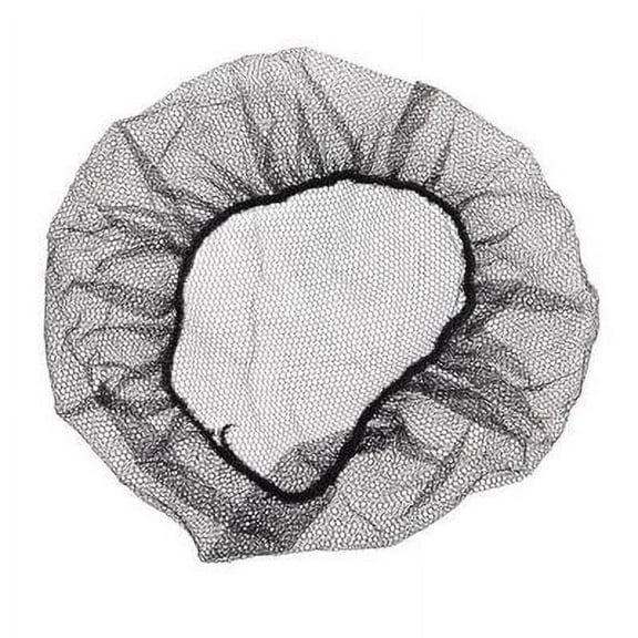 EcoQuality 22" Black Lightweight Nylon Hairnet 144 Count