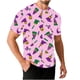 thumbnail image 2 of Ceisia Men's Mardi Gras Jester Print T-shirt Loose Fit Short Sleeve Round Neck Casual Summer Festival Tee Tops Purple M Gifts, 2 of 8