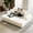 White, variant on Chalantevo 86" Oversized Chaise Lounge Chair, Corduroy Upholstered with Deep Seat & 2 Pillows, for Living Room, Bedroom, Movie Room, Black