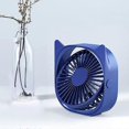 thumbnail image 3 of Personal Desk Fan Quiet USB Fan Cute Cat Design, Mini Portable Table Fans For Sleeping Bedroom, 3 Speeds Adjustable, Rotatable, Anti-slip, Fans for Ho, 3 of 5