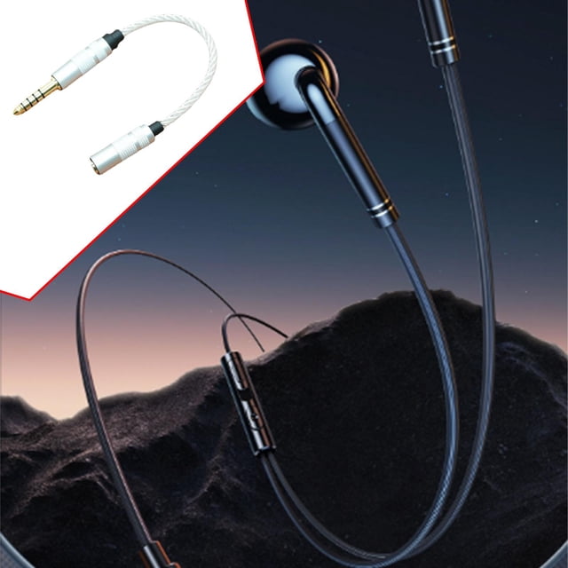 Cable adaptador de 4,4 mm macho a 3,5 mm hembra, núcleo de cobre plateado para amantes de la música