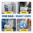 thumbnail image 6 of 12-16 Gallon Clear Trash Bags, 24" x 31" High-Density Garbage Can Liners, 6 Micron, Unscented, Bulk Pack of 1000, for Indoor/Outdoor Use, 6 of 6
