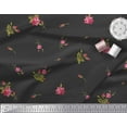 thumbnail image 2 of Soimoi Cotton Duck Fabric Leaves & Carnation Floral Printed Craft Fabric by The Yard 42 Inch Wide, 2 of 3