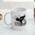 thumbnail image 3 of CafePress - Drum Set Graffiti Mug - 11 oz Ceramic Mug - Novelty Coffee Tea Cup, 3 of 3