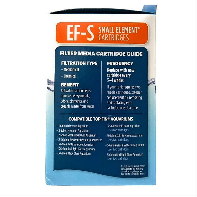 Top Fin Value Pack of EF-S Element Filter Cartridges 12 Month Supply