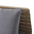 thumbnail image 5 of Ledger Outdoor Wooden Loveseat with Cushions, Dark Gray and Gray, 5 of 11
