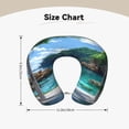 thumbnail image 5 of KLL Tropical Paradise Window View Pattern Memory Foam Cervical Neck Pillow Versatile U-Shaped Pillows for Home/Office/Camping/Travelling/Soft Washable Cover, 5 of 8
