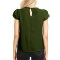 thumbnail image 7 of Dovford Summer Tops for Women 2024 Trendy Short Sleeve Fashion Square Neck Blouses Cute Petite Tops Shirts Dressy Tunic Tees, 7 of 7