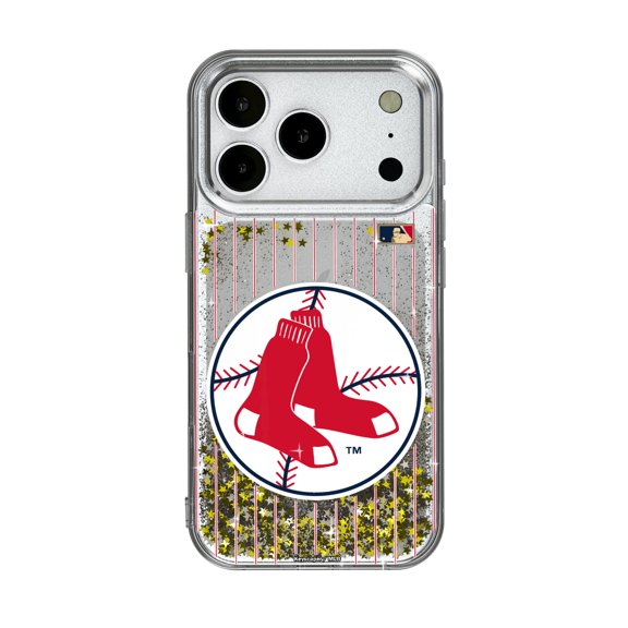 Boston Red Sox 1970-1975 Cooperstown Pinstripe iPhone Glitter Case