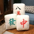 thumbnail image 5 of XIEULQP Mahjong Pattern Plush Throw Pillow - Decorative Sofa and Car Seat Cushion for Gaming Enthusiasts and Home Decor Enhancement​, 5 of 5