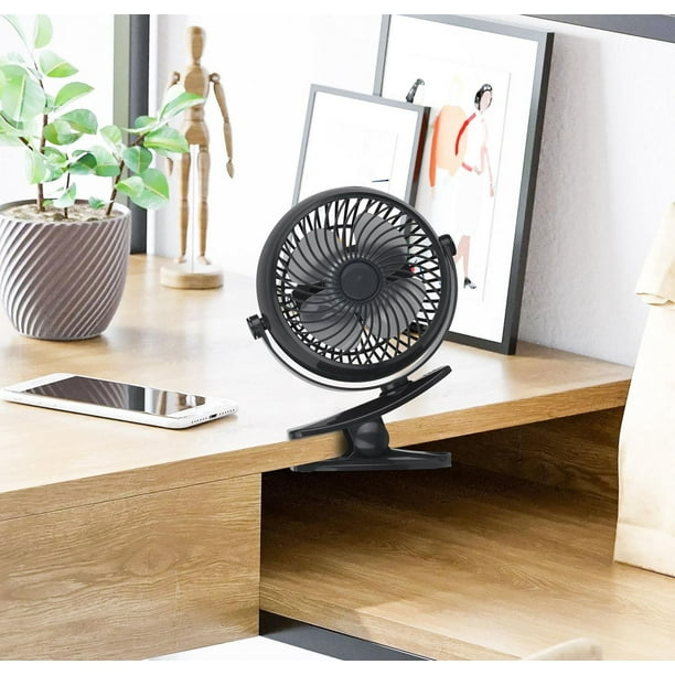 Ventilateur oscillant à clip ou pince 20cm