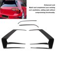 thumbnail image 4 of Rear Taillight Eyebrow Cover, Durable Reliable Glossy Black Tail Lamp Eyebrow Trim Guard Protector  for Mk7 R GTD 2013 To 2016, 4 of 8
