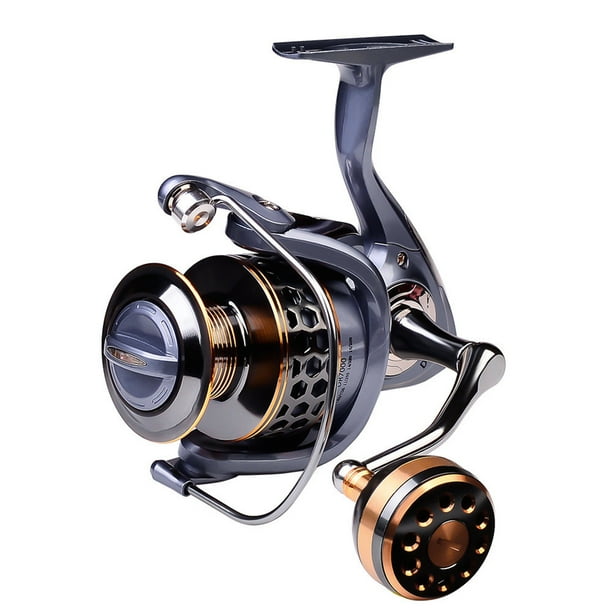 Spinning Reel Saltwater, 5.2:1 High Speed Sea Fishing Reel, Ultra Smooth  Spinning Fishing Reels, Left Right Interchangeable Handle Dual Wire Cup