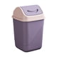 thumbnail image 2 of Papelera cuadrada con tapa para oficina y baño | Cubo de basura con tapa abatible para control de olores | Contenedor de basura de plástico para espacios pequeños, 2 of 6