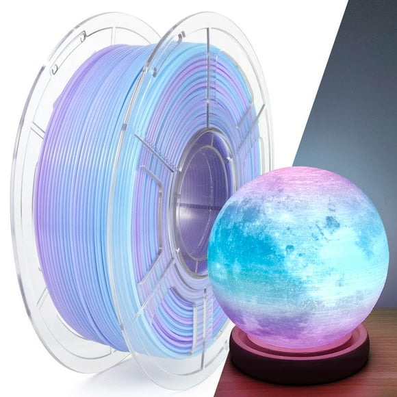 Filamento para impresora 3D IEMAI PETG de 1,75 mm con gradiente translúcido