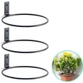thumbnail image 3 of Inteprter Soporte para plantas de 3 piezas, soporte para maceta de pared de repuesto preperforado Jardín y Patio 11CM, 3 of 6