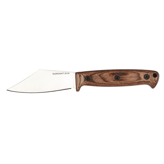 ONTARIO KNIVES Bushcraft Seax Laminated Hardwood 420 Stainless Fixed Blade Knife