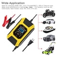 thumbnail image 2 of Chargeur de Batterie Intelligent 7A/12V Portable Rapide pour Moto avec Écran LCD Protection Mode Réparation pour Voiture Moto Auto Jaune, 2 of 5