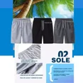 thumbnail image 3 of Short Deportivo Casual Gym Elástico Bolsas Con Cierre Ban Bk, 3 of 8