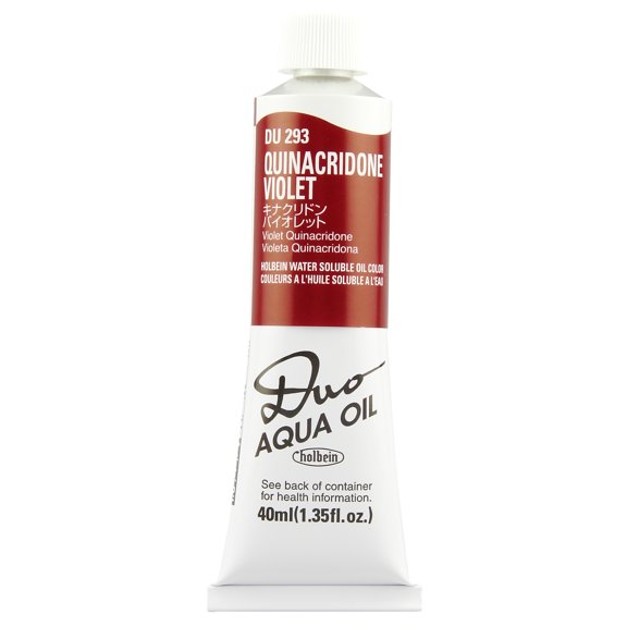 DUO Aqua Oil Color 40ml, Quinacridone Violet