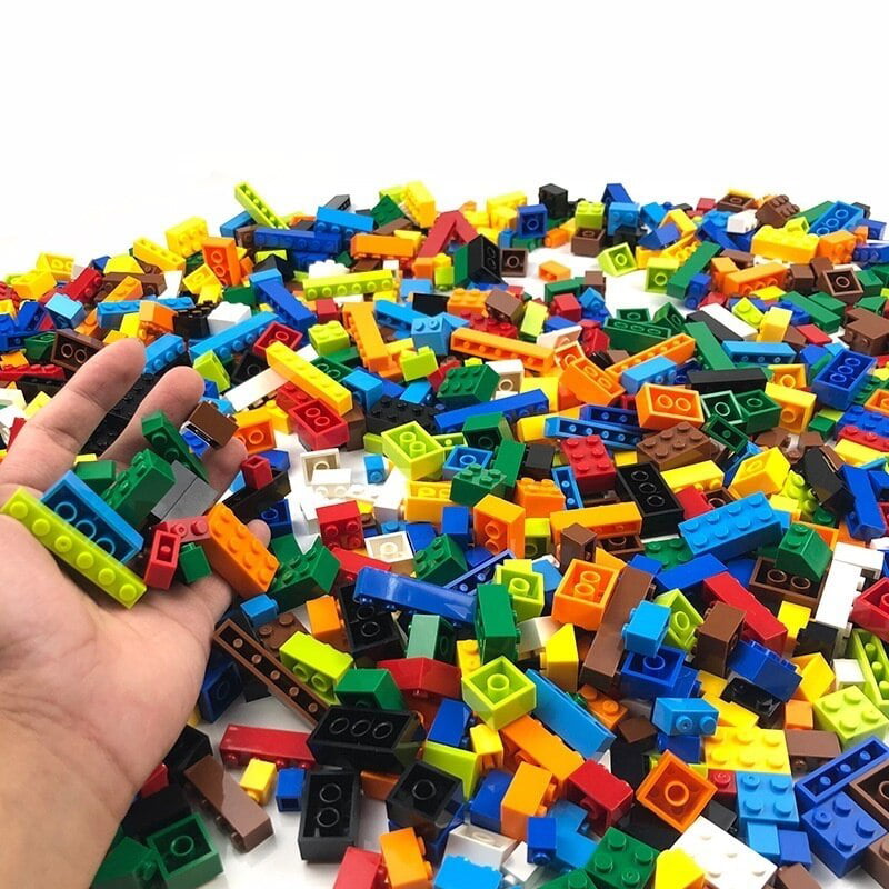1000pcs Creative Building Blocks Construction Toys Pieces For Kids Learning DIY 