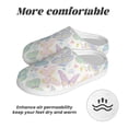 thumbnail image 6 of Yiaed Colorful Butterfly Print Slippers Fuzzy Warm Cozy Slippers Non Slip House Slippers For Indoor Outdoor Slippers House Slippers-8, 6 of 7