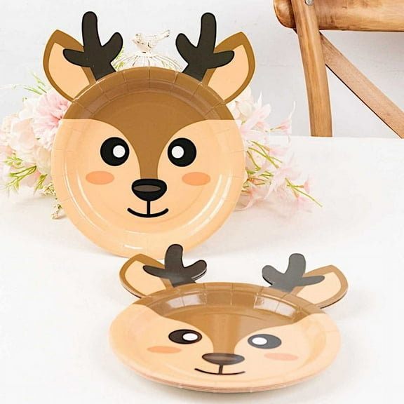 Balsa Circle 25 Assorted 7 in Disposable Animal Print Appetizer Dessert Paper Plates Party Events Decorations